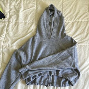 Drawstring Cropped Hoodie